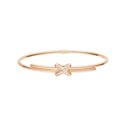 Rose Gold X Motif Diamond Bracelet