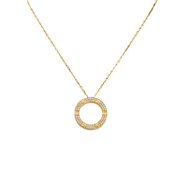 Love Diamond Necklace in Yellow Gold
