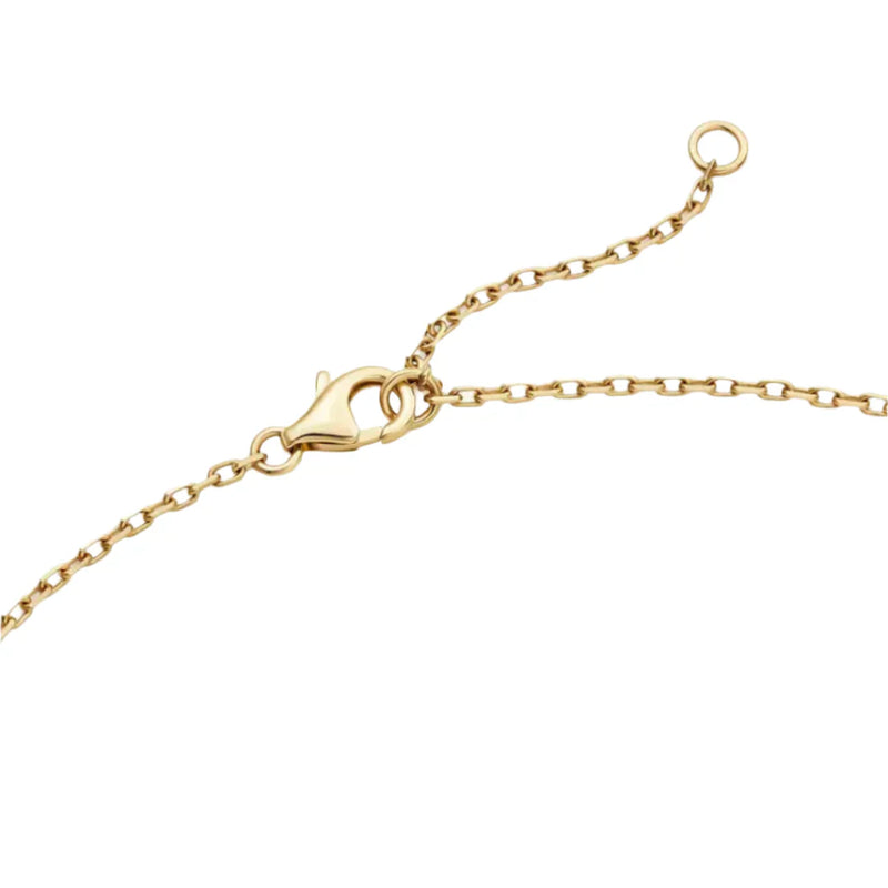 Love Necklace Paved Yellow Gold with Diamonds
