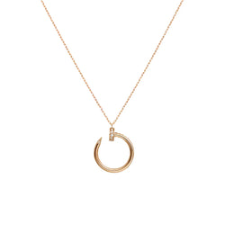 Juste un Clou Necklace Rose Gold with Diamonds