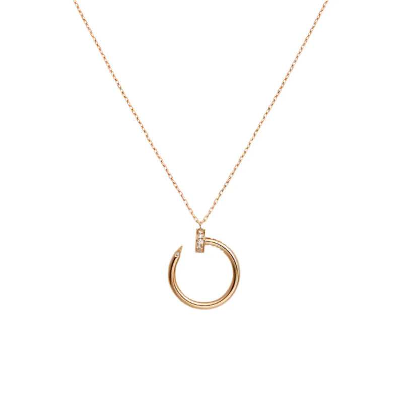 Juste un Clou Necklace Rose Gold with Diamonds