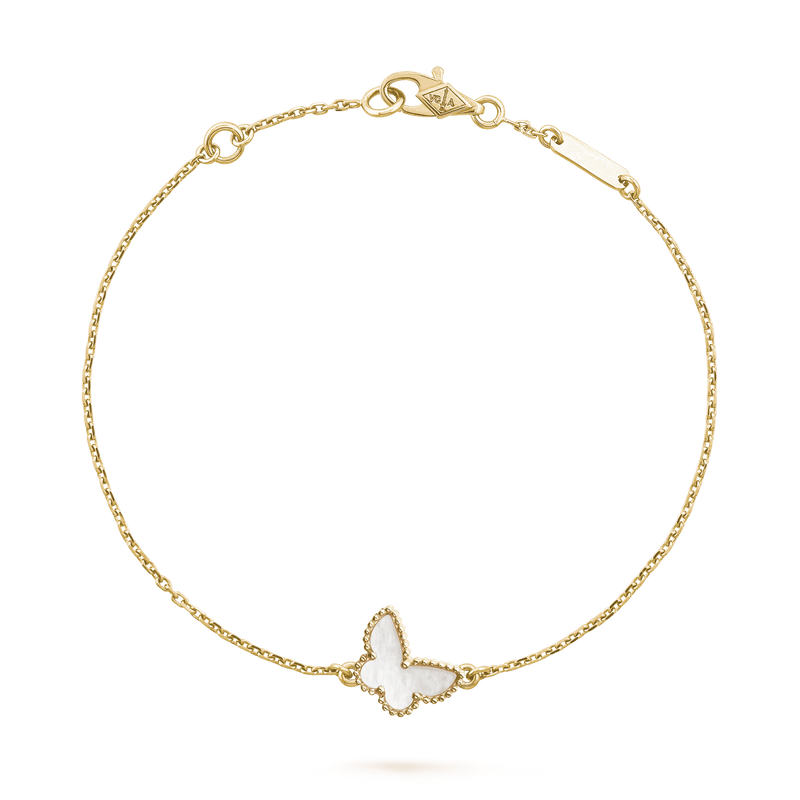 Lucky Alhambra Butterfly Pendant Bracelet