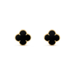Vintage Alhambra Yellow Gold Earrings