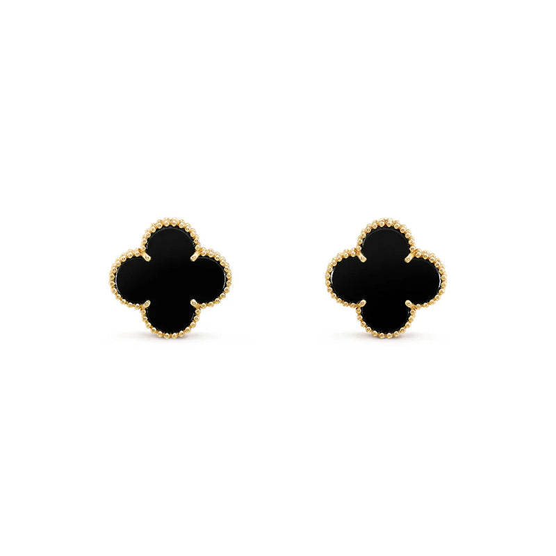 Vintage Alhambra Yellow Gold Earrings