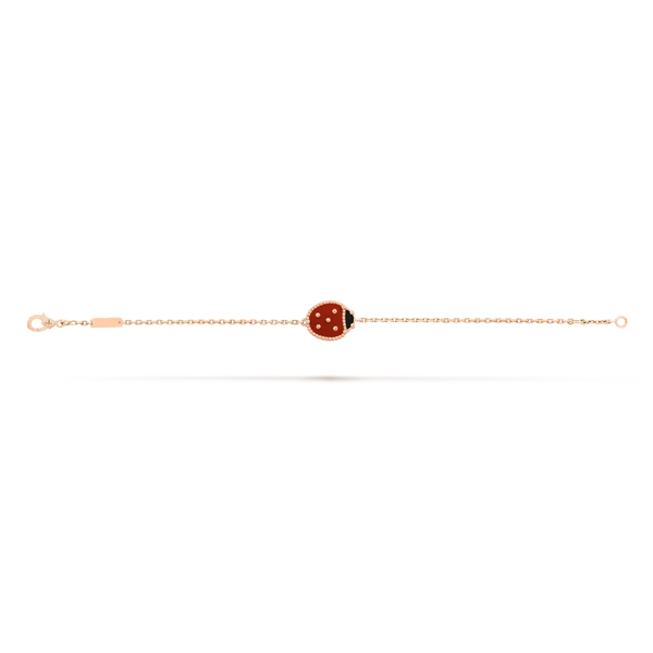 Lucky Spring Bracelet Closed Wings Ladybug Rose gold