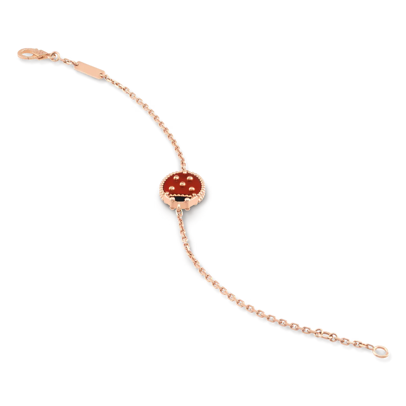 Lucky Spring Bracelet Closed Wings Ladybug Rose gold