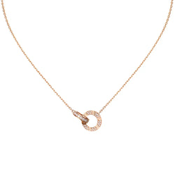 Love Necklace Paved Rose Gold with Diamonds