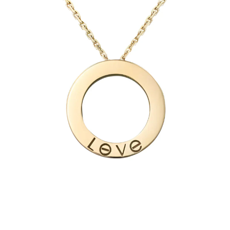 Love Diamond Necklace in Yellow Gold