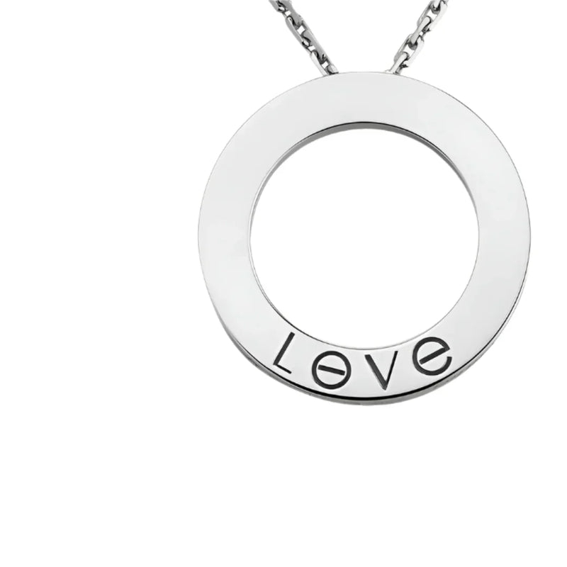 Love Necklace White Gold