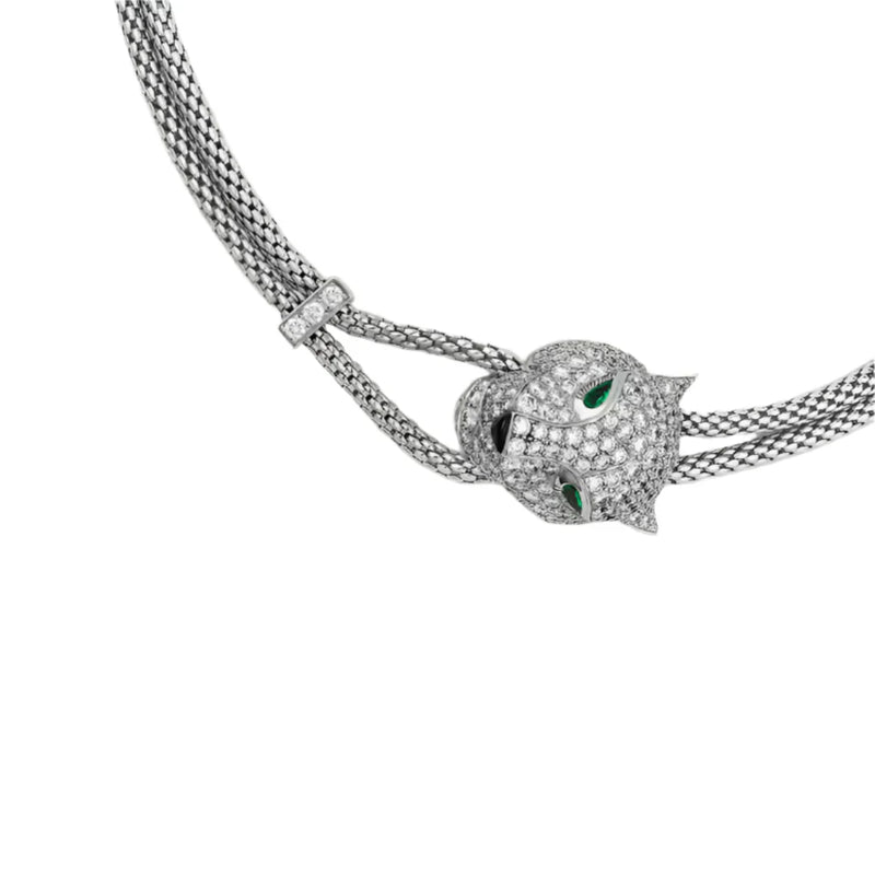 Panthère De Necklace White Gold full Diamonds