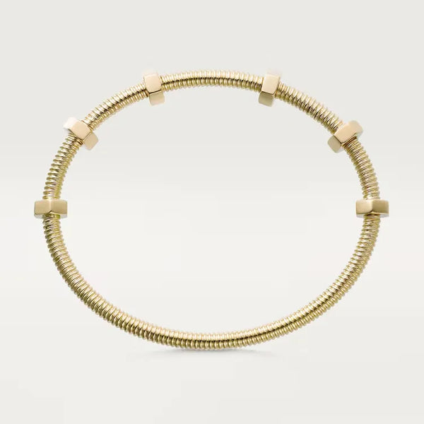 Ecrou Bracelet Yellow Gold Vermeil Industrial-Inspired Bold Design