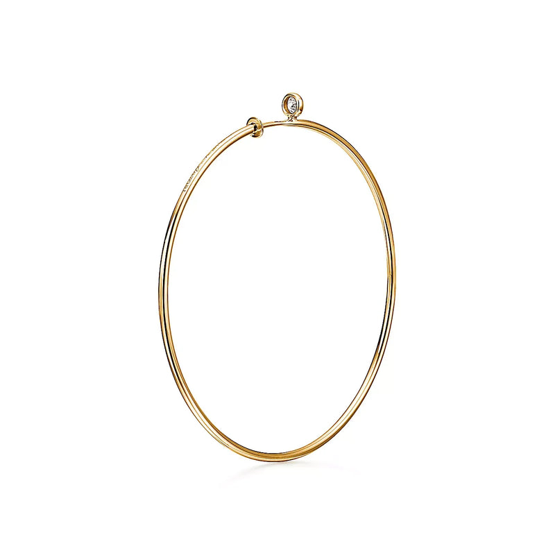 Elsa Peretti Diamond Hoop Earrings