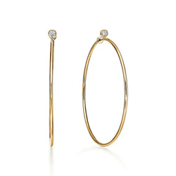 Elsa Peretti Diamond Hoop Earrings