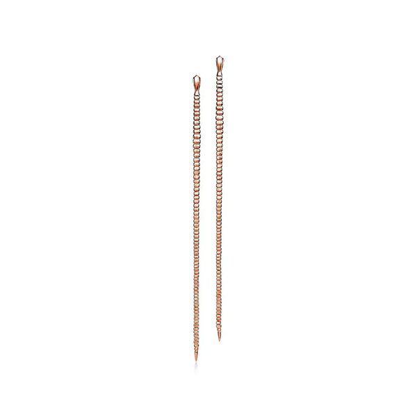 Elsa Peretti Snake Large Rose Gold Earrings