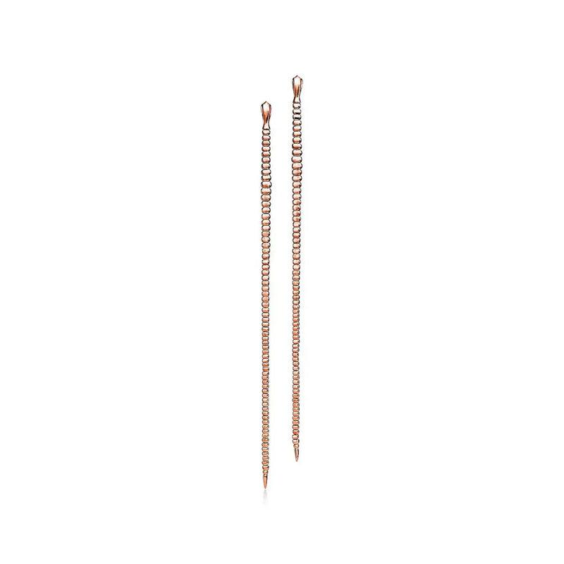 Elsa Peretti Snake Large Rose Gold Earrings