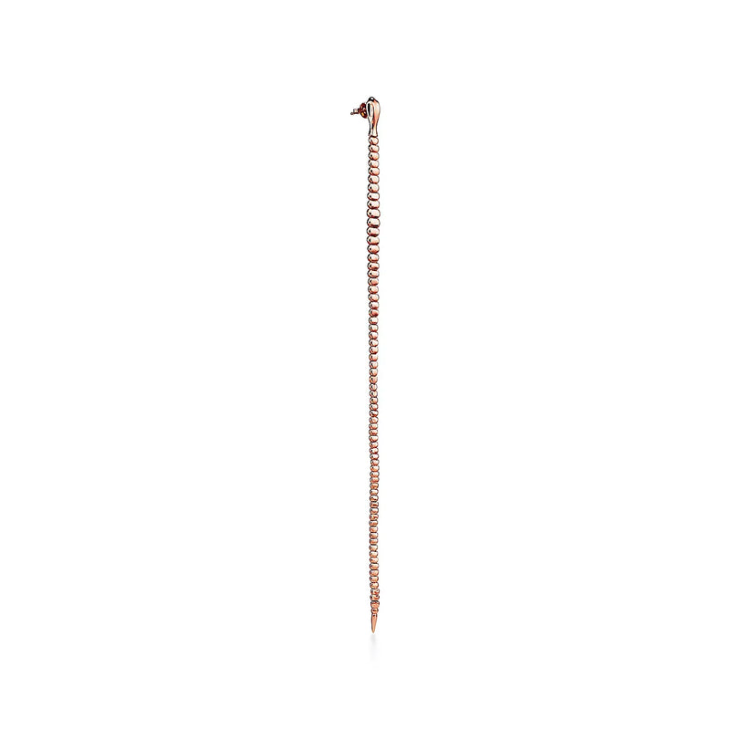 Elsa Peretti Snake Large Rose Gold Earrings