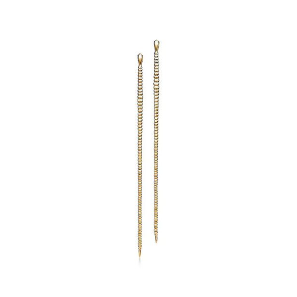 Elsa Peretti Snake Large Yellow Gold Earrings