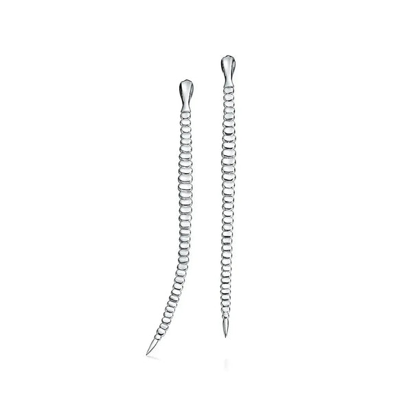 Elsa Peretti Snake Medium Silver Earrings