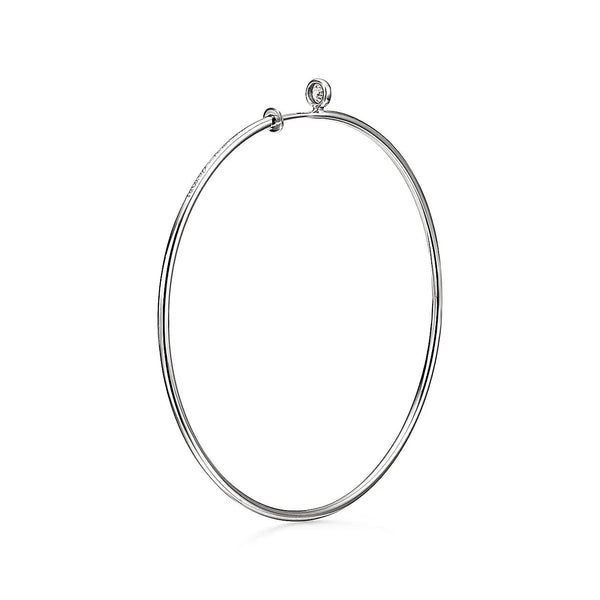Elsa Peretti White Gold Hoop Earrings