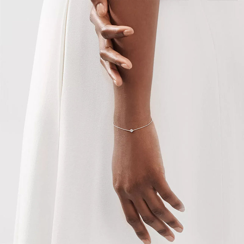 Elsa Peretti Bracelet  White Gold with Diamonds