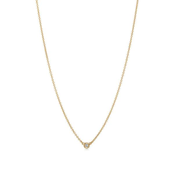 Elsa Peretti Diamond Pendant Yellow Gold