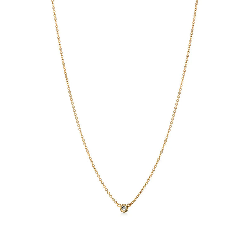 Elsa Peretti Diamond Pendant Yellow Gold