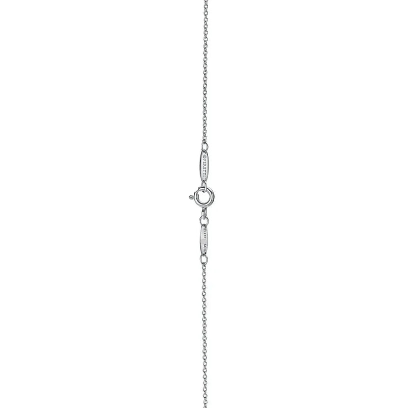 Open Heart Bracelet in White Gold