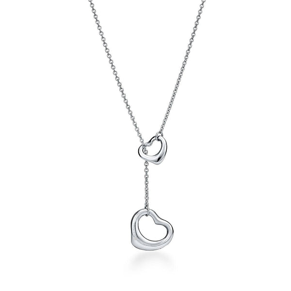 Elsa Peretti Open Heart Necklace with Diamond
