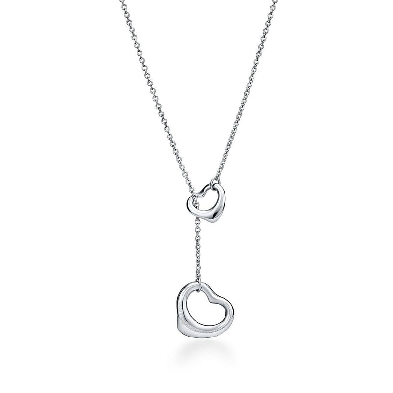 Elsa Peretti Open Heart Necklace with Diamond