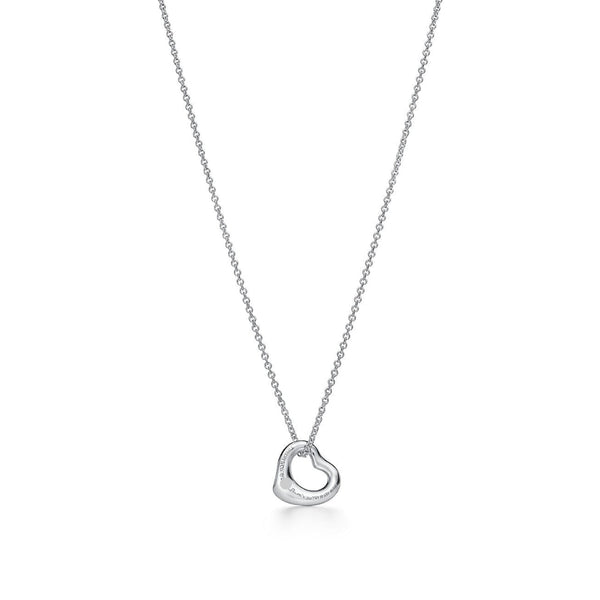 Elsa Peretti Heart Pendant White Gold Full Diamonds