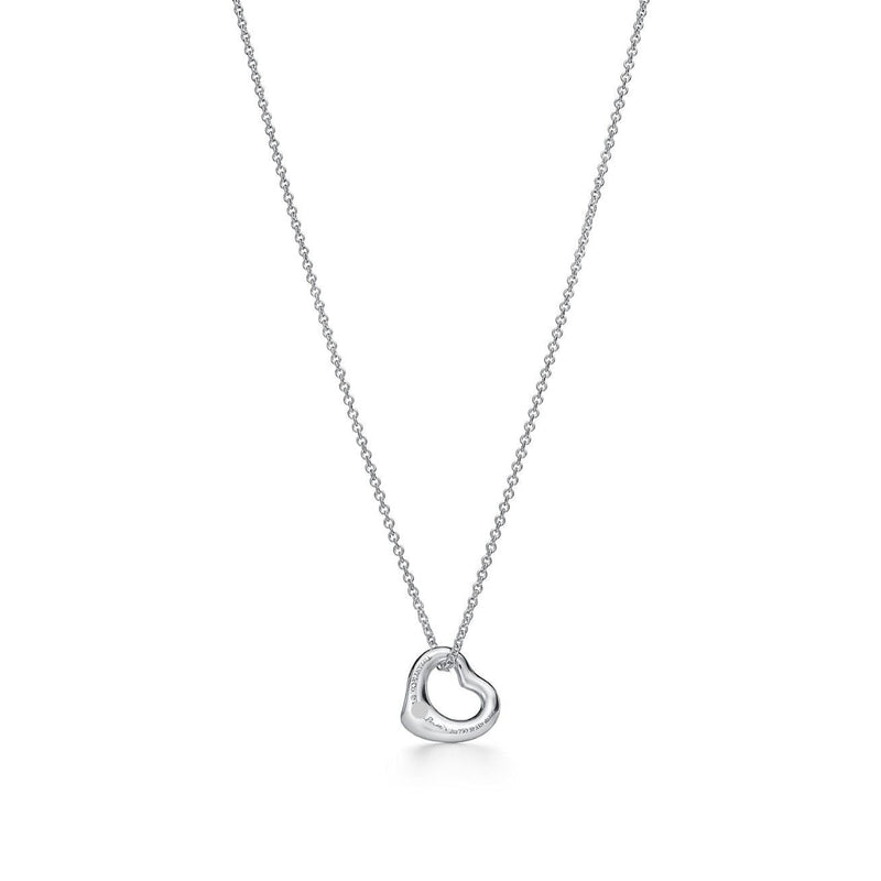 Elsa Peretti Heart Pendant White Gold Full Diamonds