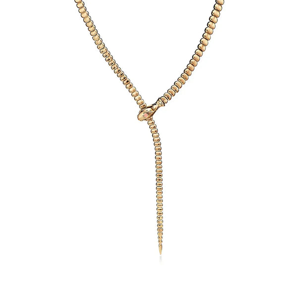 Snake Necklace in Yellow Gold