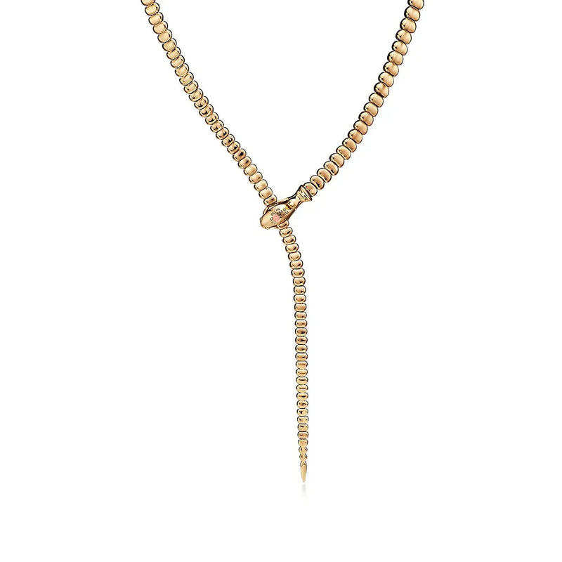 Snake Necklace in Yellow Gold