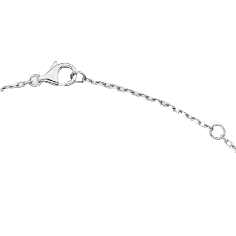 Love Necklace Paved White Gold with Diamonds