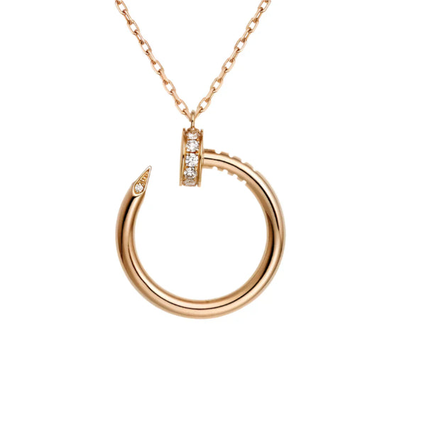 Juste un Clou Necklace Rose Gold with Diamonds