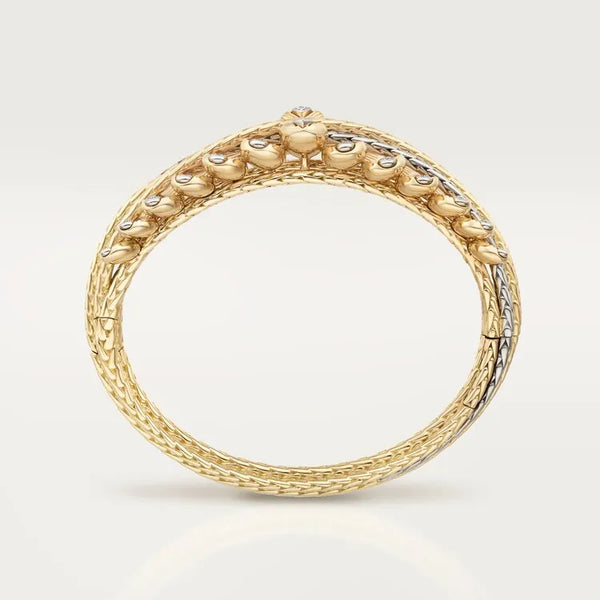 Grain De Cafe Bracelet Yellow Gold Vermeil Diamond Accent