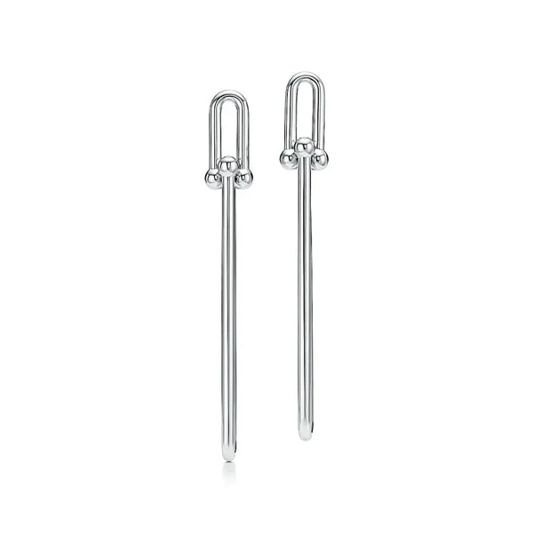 HardWear Double Long Link Silver Earrings