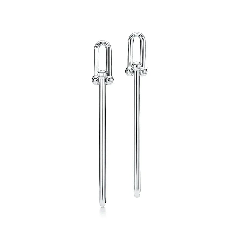 HardWear Double Long Link Silver Earrings