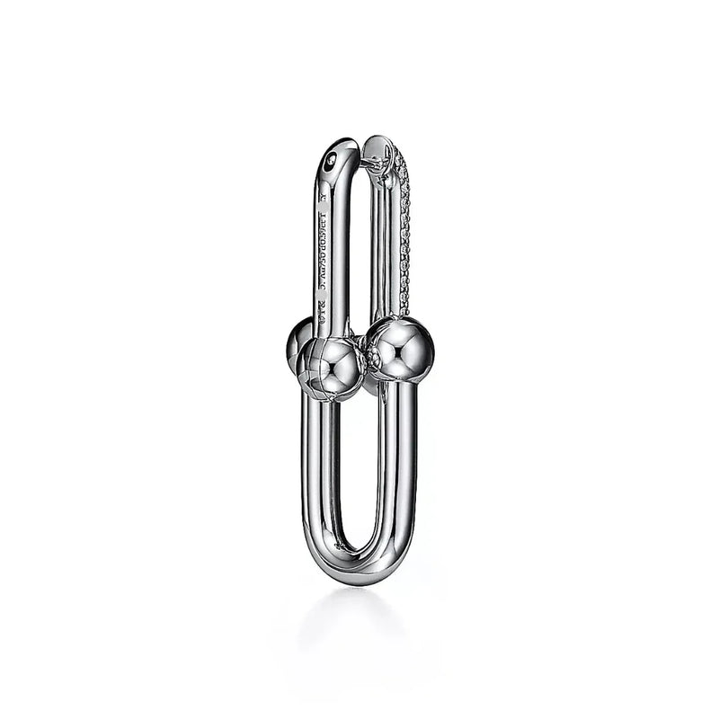 HardWear Medium Link Earrings with Pavé Diamonds
