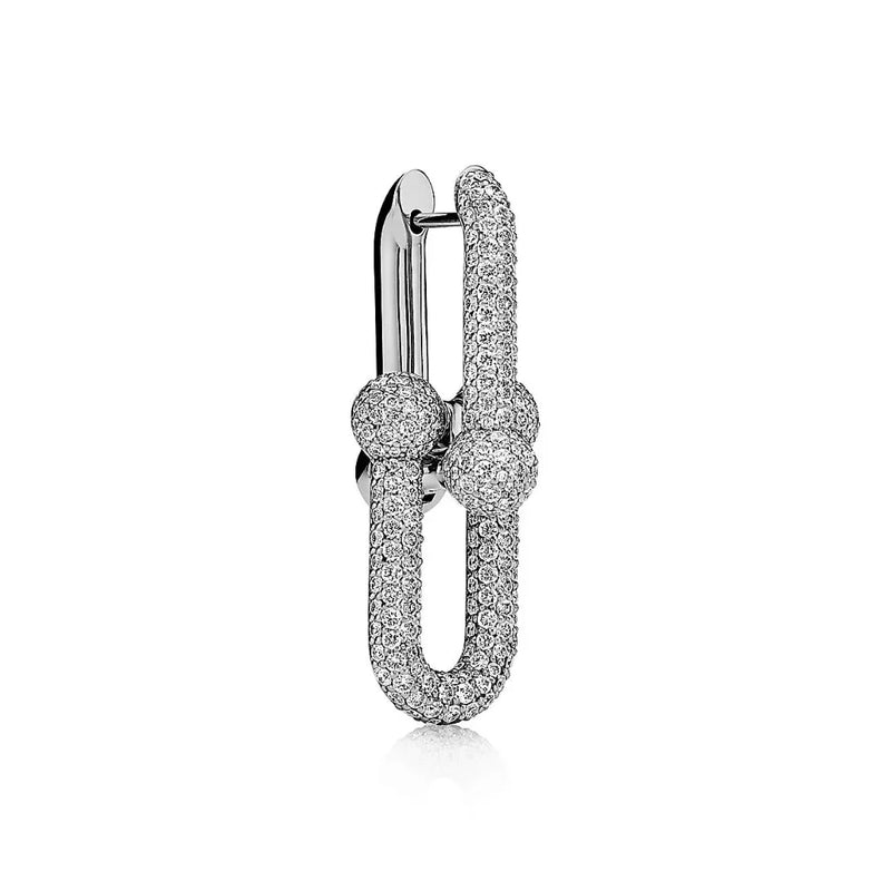 HardWear Large Link Earrings full Diamonds