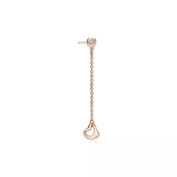 Elsa Peretti Diamonds Open Heart Earrings