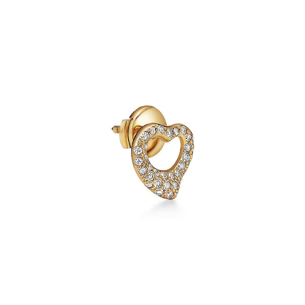 Elsa Peretti Open Heart Earrings in Yellow Gold