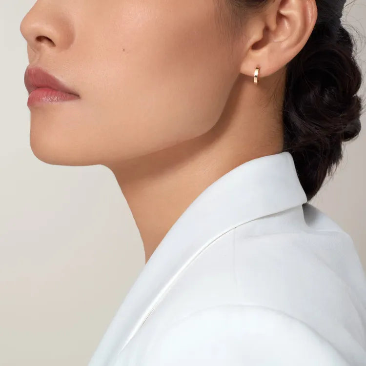 Love Mini Hoop Earring Timeless Yellow Gold Tribute