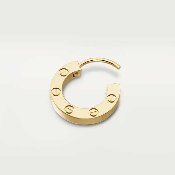 Love Mini Hoop Earring Timeless Yellow Gold Tribute