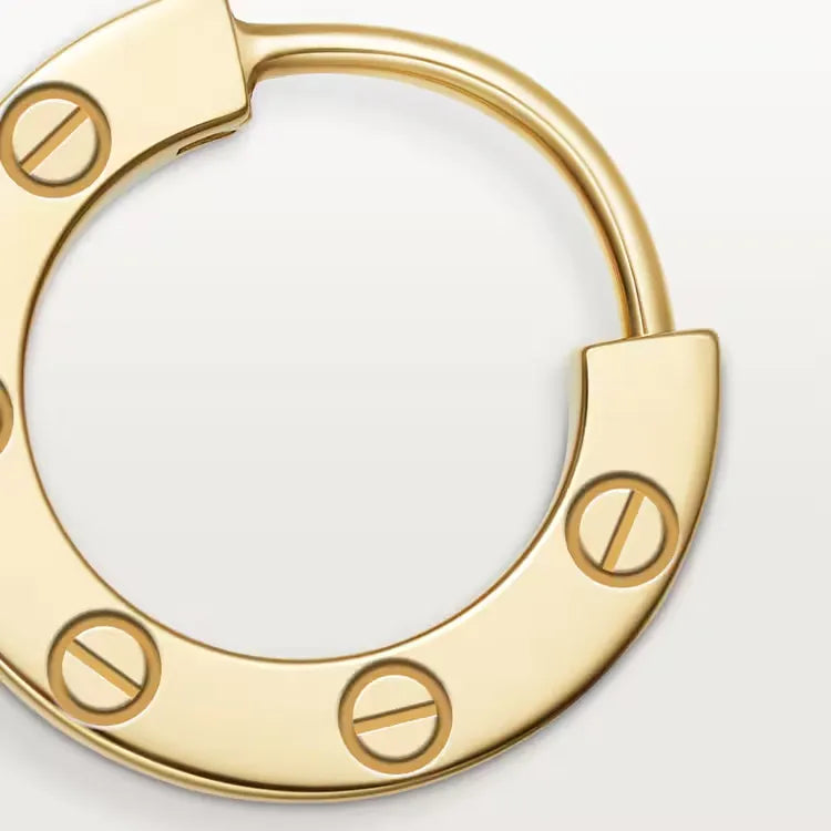 Love Mini Hoop Earring Timeless Yellow Gold Tribute
