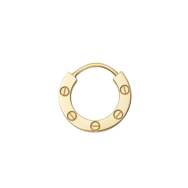 Love Mini Hoop Earring Timeless Yellow Gold Tribute