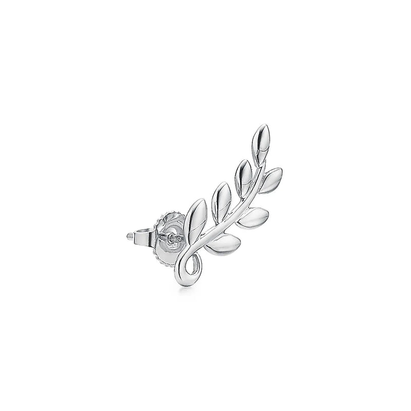 Paloma Picasso Olive Leaf Silver Earrings
