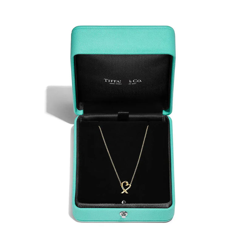 Loving Heart Pendant Necklace in Yellow Gold