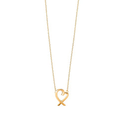Loving Heart Pendant Necklace in Yellow Gold