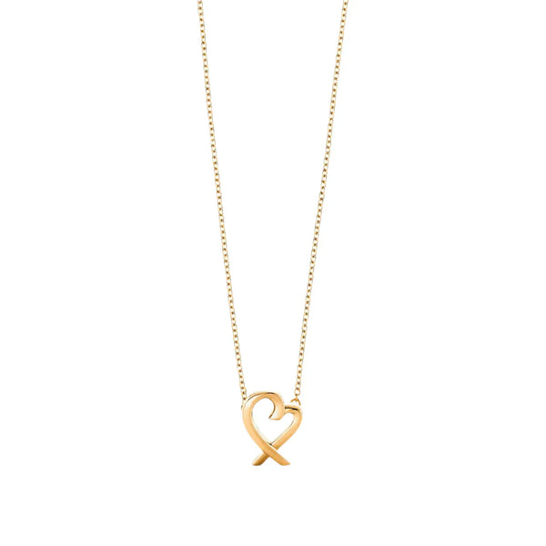 Loving Heart Pendant Necklace in Yellow Gold